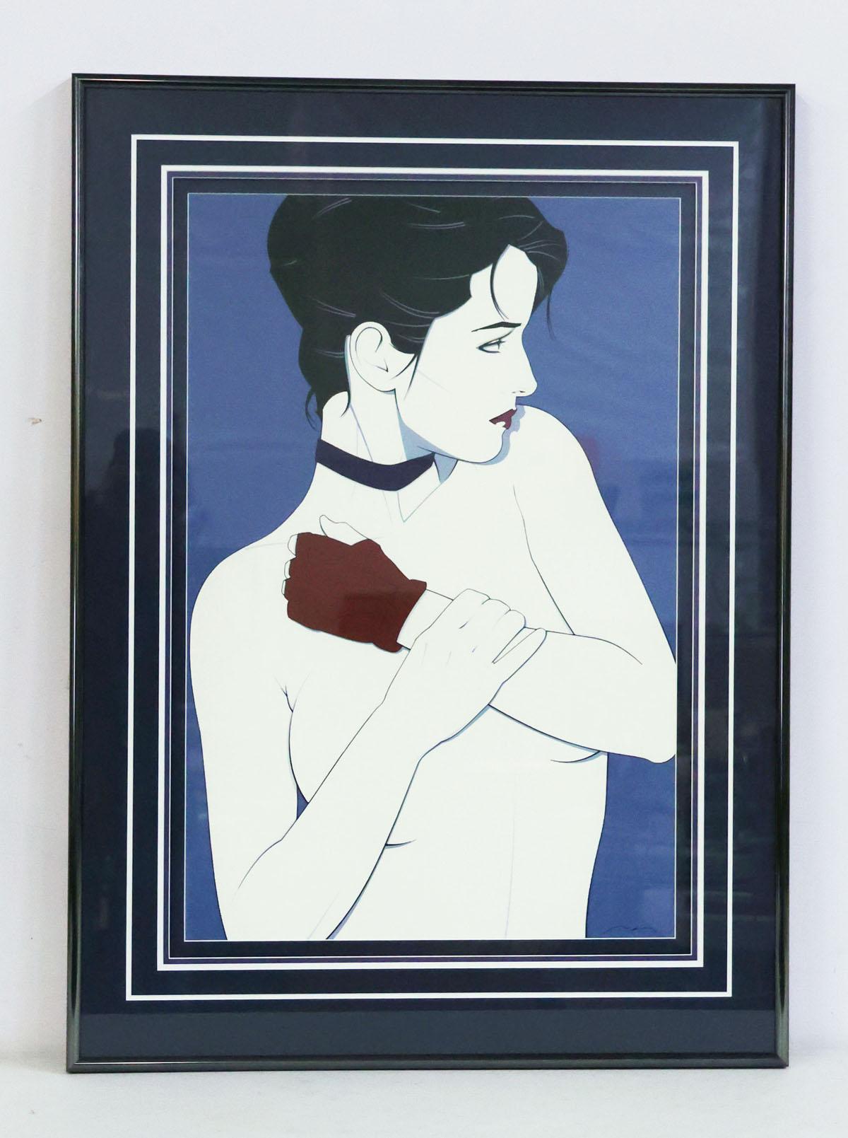 Framed Nagel Print "Woman with Glove"