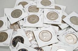 30 Kennedy Half Dollars - Mostly 1972