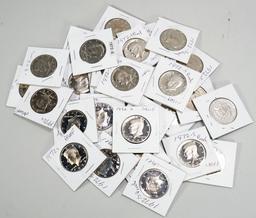 30 Kennedy Half Dollars - Mostly 1972