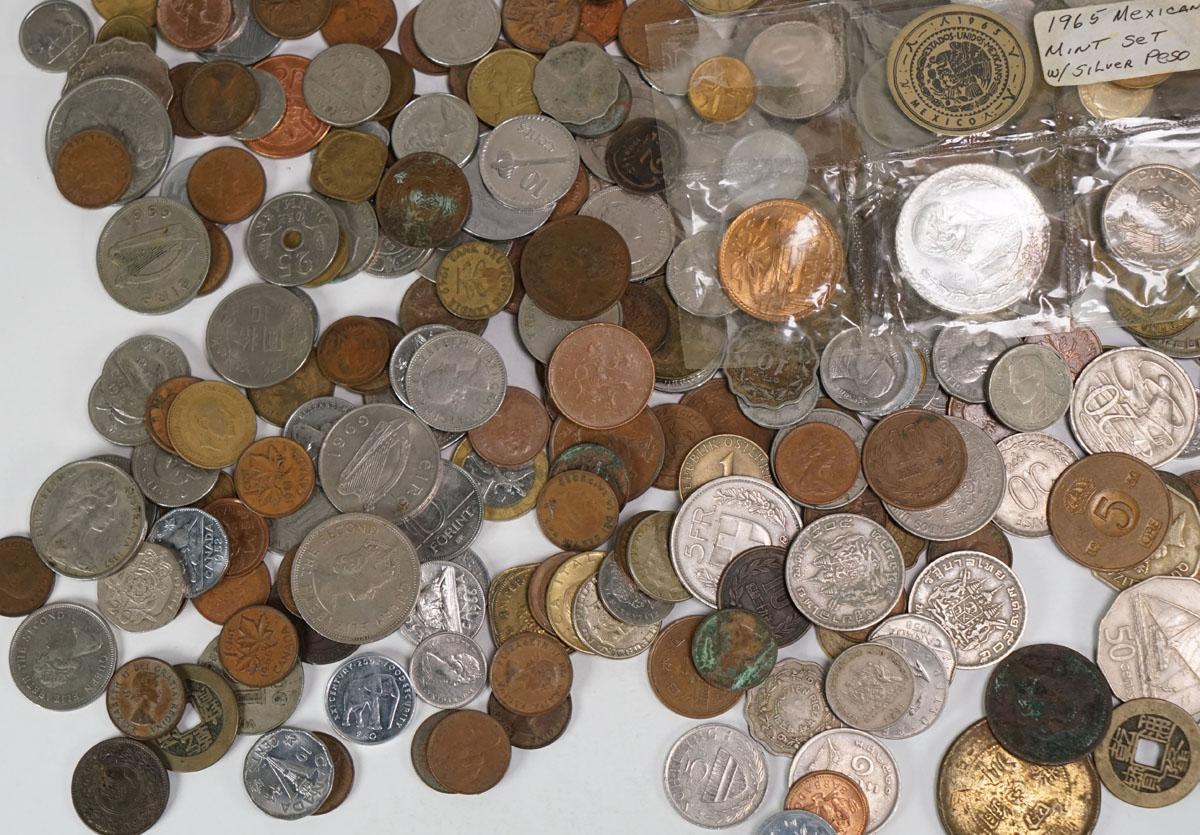 Bag Of Foreign Coins