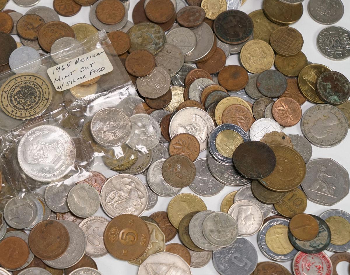 Bag Of Foreign Coins