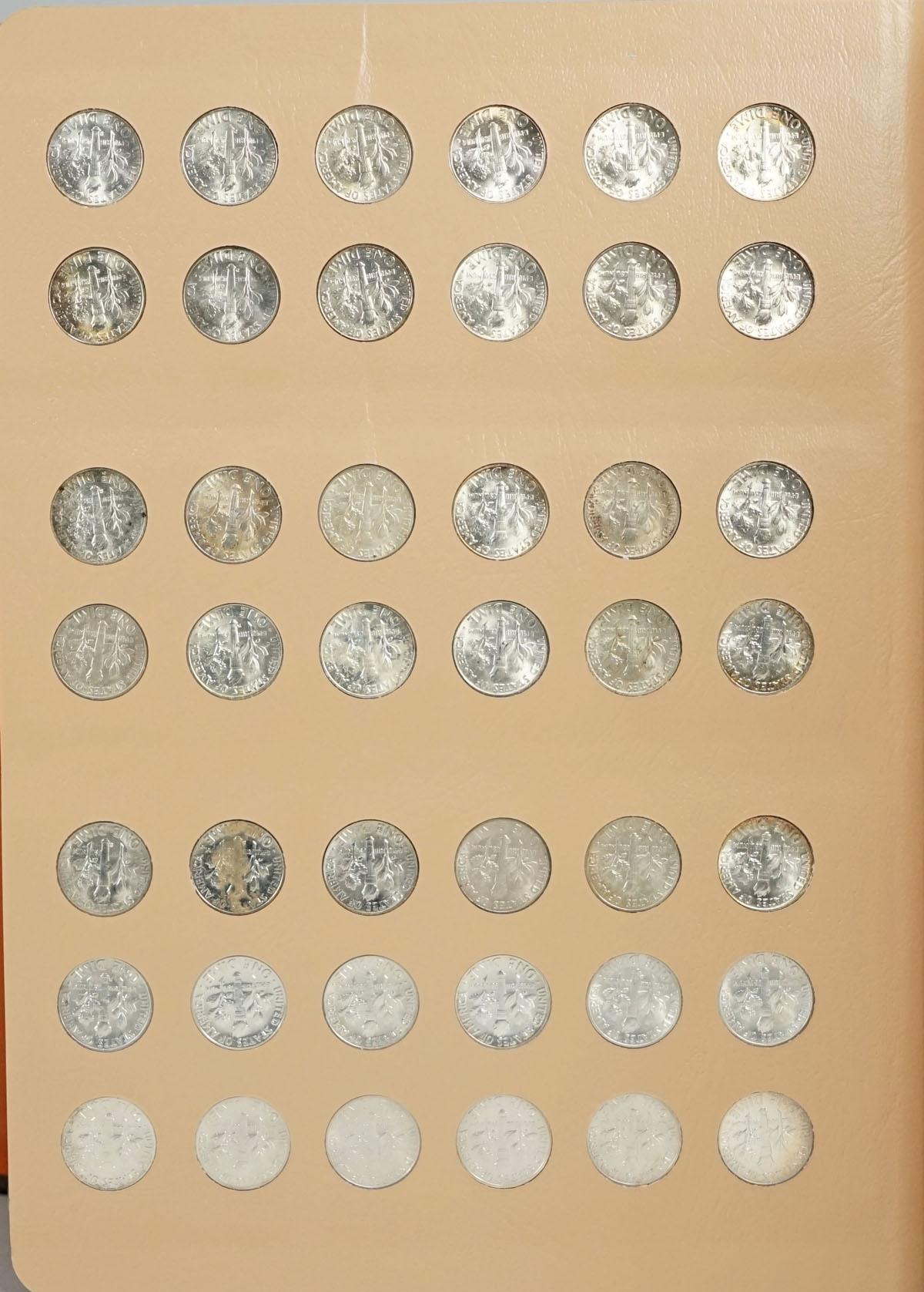 Roosevelt Dime Book 1946-2011, Various Dates/Mints (Approx. 139 Coins)
