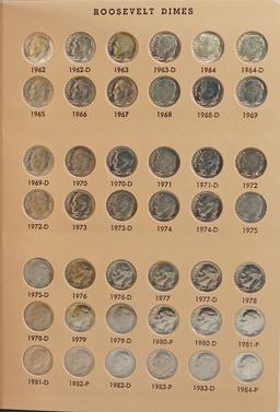 Roosevelt Dime Book 1946-2011, Various Dates/Mints (Approx. 139 Coins)