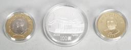 2005 Chinese Zodiac Year of The Rooster 3 Coin Commemorative Set