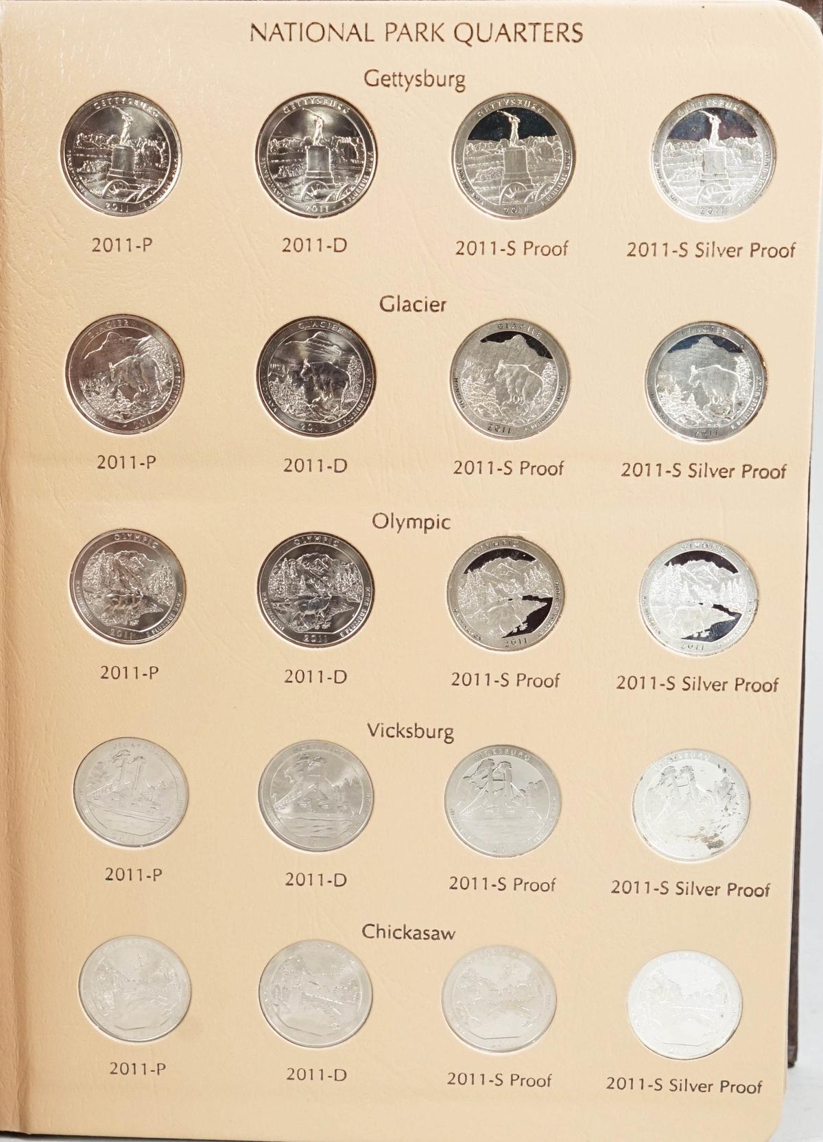 Washington Quarters America's Beautiful National Parks 2010-2015