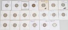 17 - Mercury Silver Dimes & 3 Roosevelt Silver Dimes Various Dates/Mints