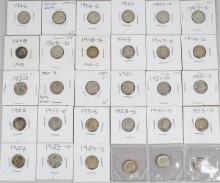 30 - Roosevelt Silver Dimes; Various Dates/Mints