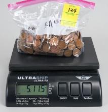 Approx. +/- 5.1 Lbs. Wheat Pennies