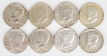 8 - 1967 Kennedy 40% Silver Half Dollars
