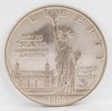 1986 Liberty Ellis Island Silver Round
