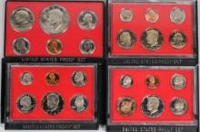 4 U.S. Proof Sets; 1974, 1980, 1981, 1982