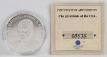 2000 President Dwight D. Eisenhower Republic of Liberia $20 Silver Coin