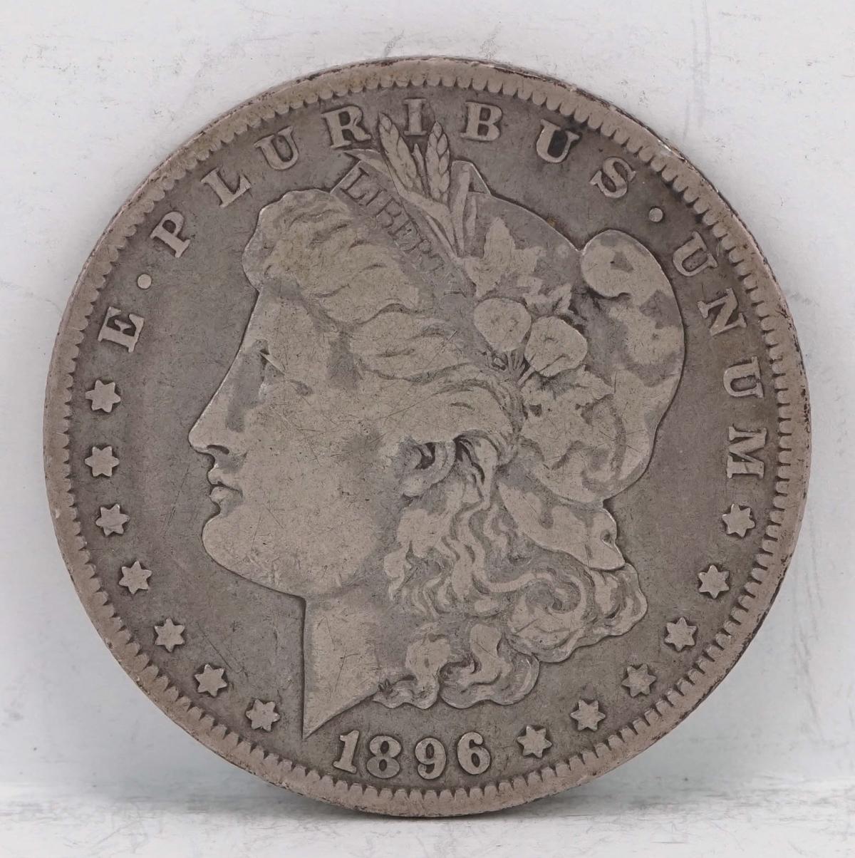 1896-O Morgan Silver Dollar