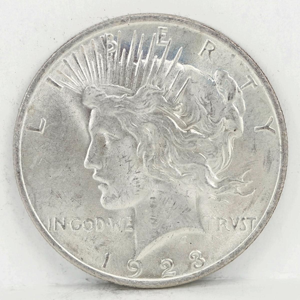 1923-P Peace Silver Dollar