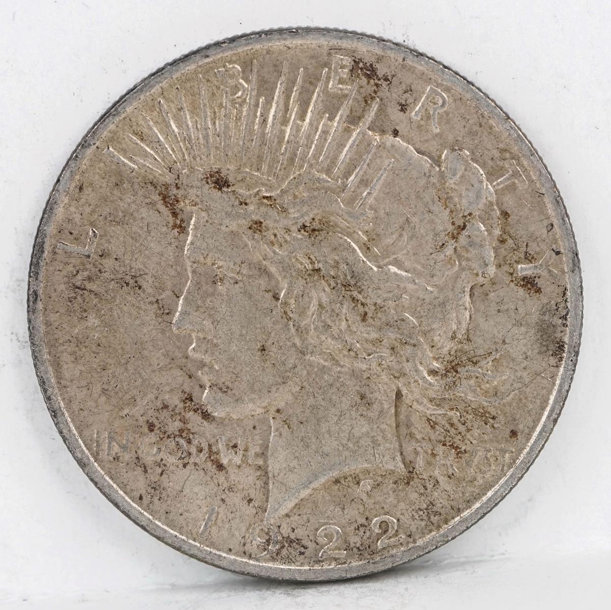 1922-P Peace Silver Dollar