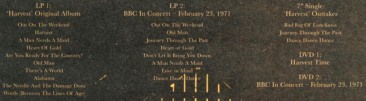 Neil Young "Harvest" 50th Anniversary Box Set