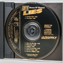 Guns 'N Roses "Lies" Original Master Recording CD