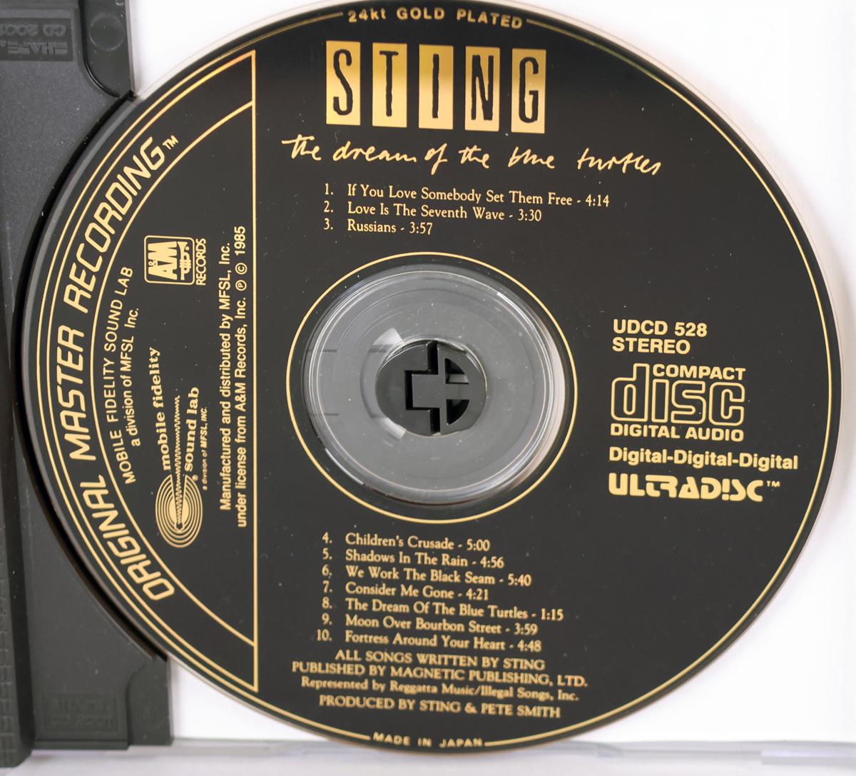 Sting "The Dream of the Blue Turtles" Original Master Recording CD