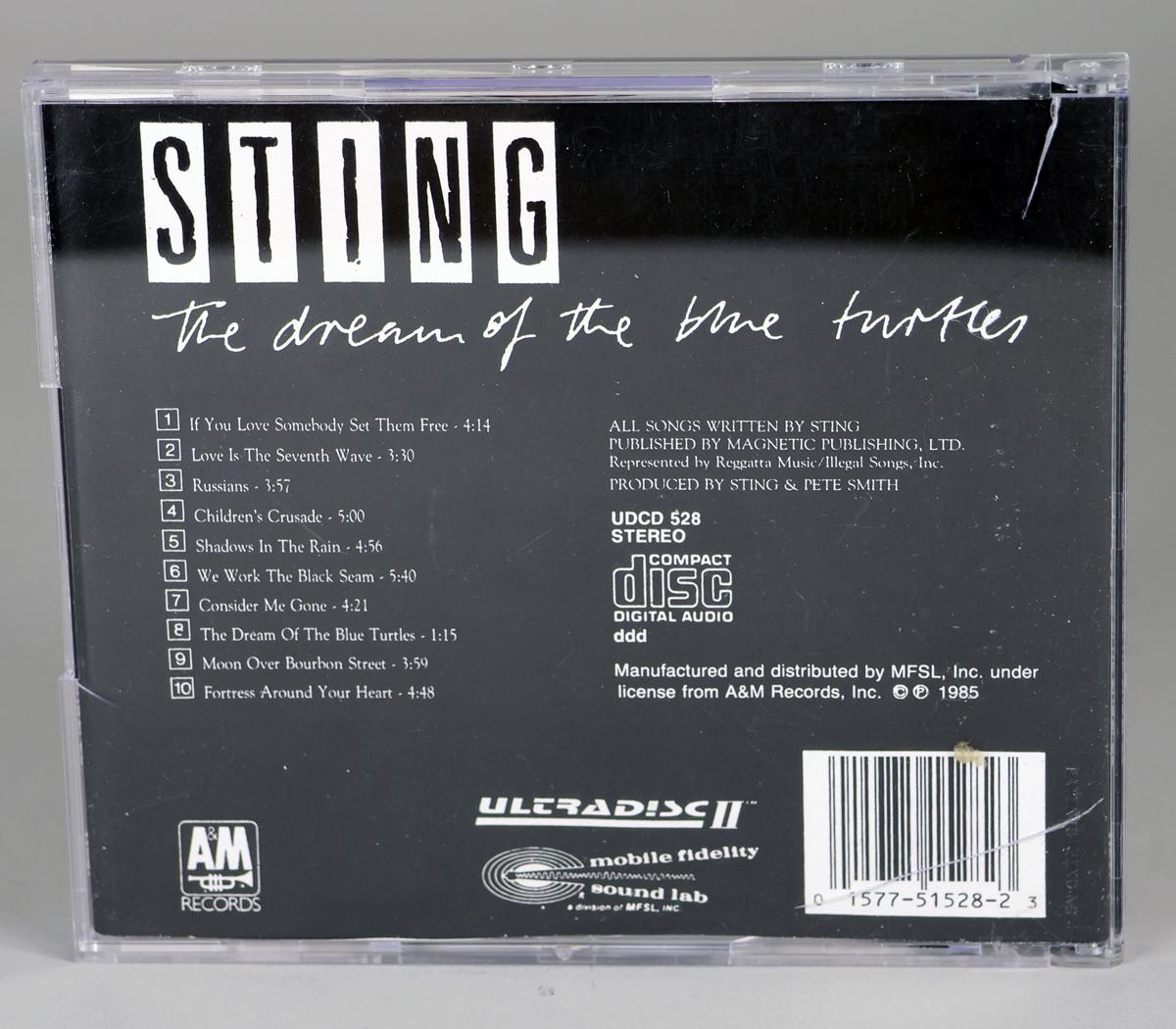 Sting "The Dream of the Blue Turtles" Original Master Recording CD