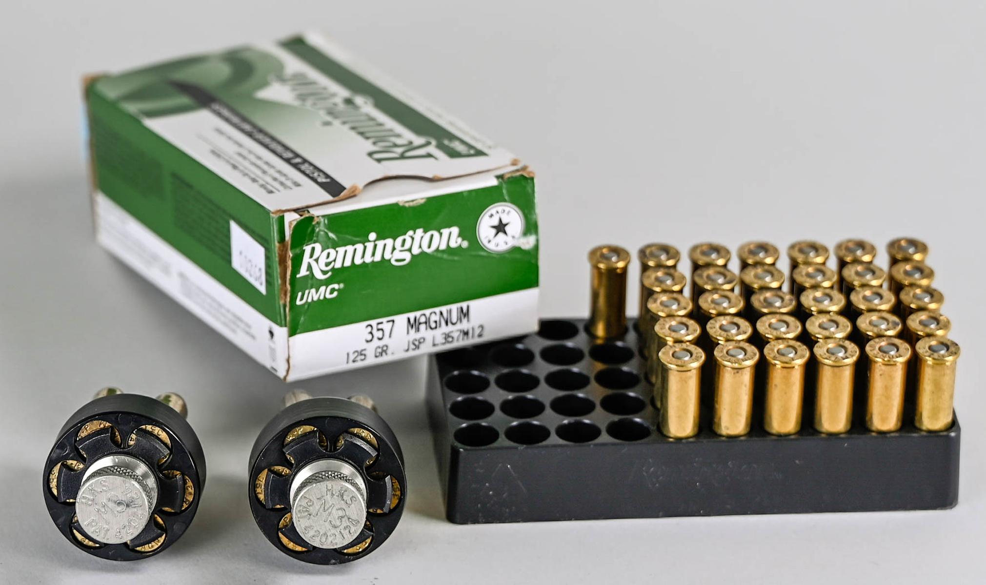 .357 Magnum Ammo  w/ 2 Speed Loaders- 43 Rds.