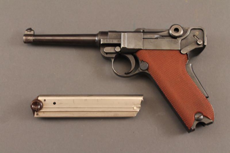 handgun SWISS MODEL 1906, 30 LUGER CAL SEMI-AUTO PISTOL