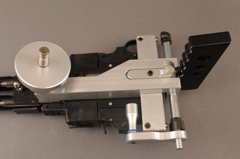 (2) RUGER MODEL 10/22 22CAL SEMI-AUTO RIFLES MOUNTED IN A GATTLING GUN CONFIGURATION