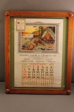 PHILLIP GOODWIN "WAITING FOR SOMETHING TO TURN UP - 1929 CALENDAR