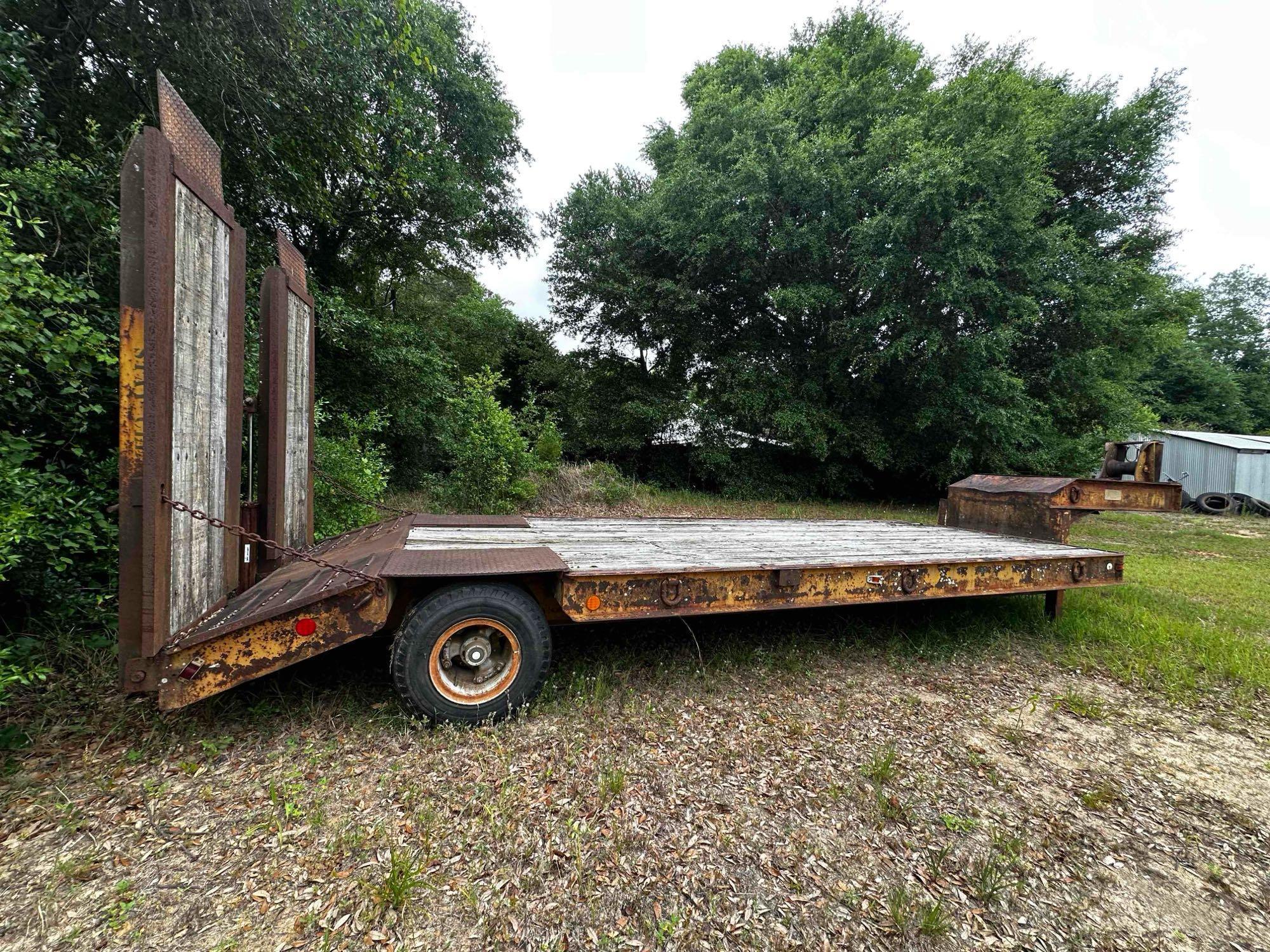 1974 Birmingham 415FLZ Single Axle Flatbed Trailer
