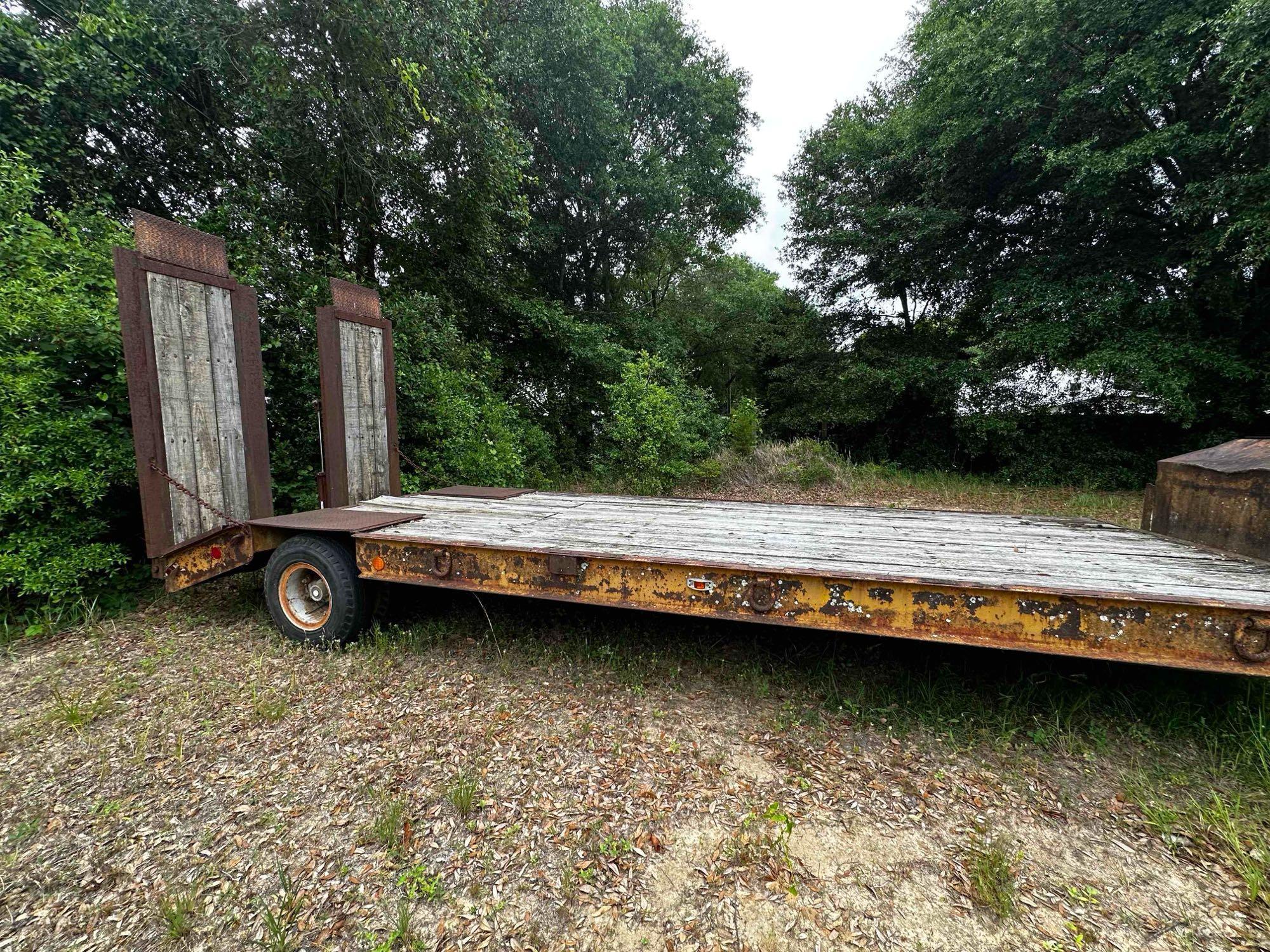 1974 Birmingham 415FLZ Single Axle Flatbed Trailer