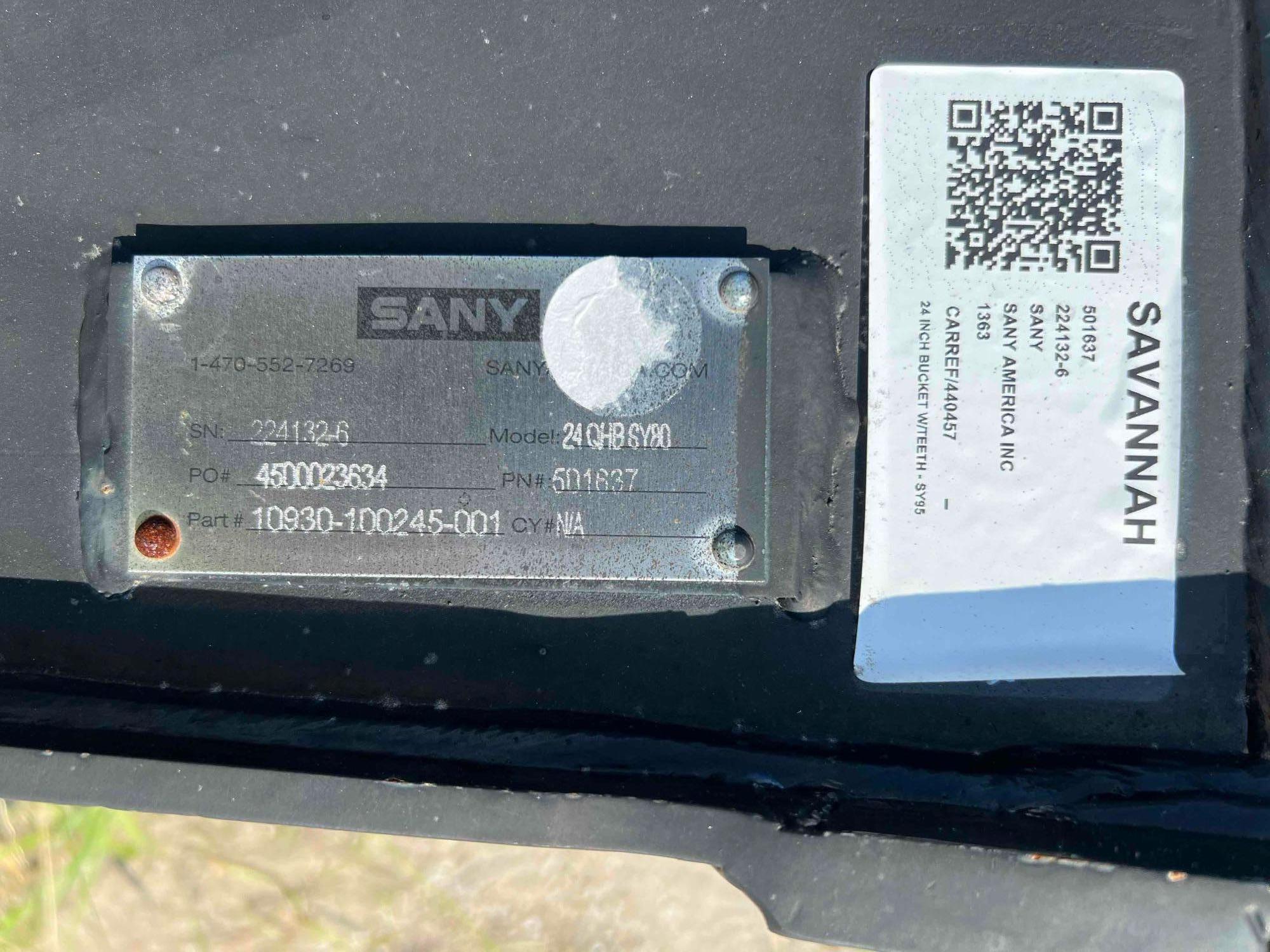 Sany 24" Bucket for Excavator SY75/SY80/SY95 and Backhoe SLB95