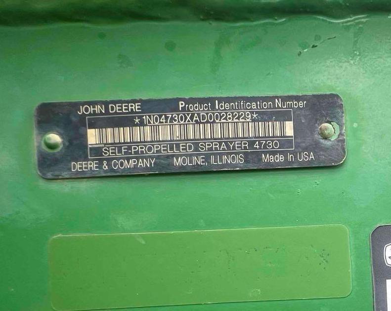 2013 John Deere 4730 Self-Propelled Sprayer