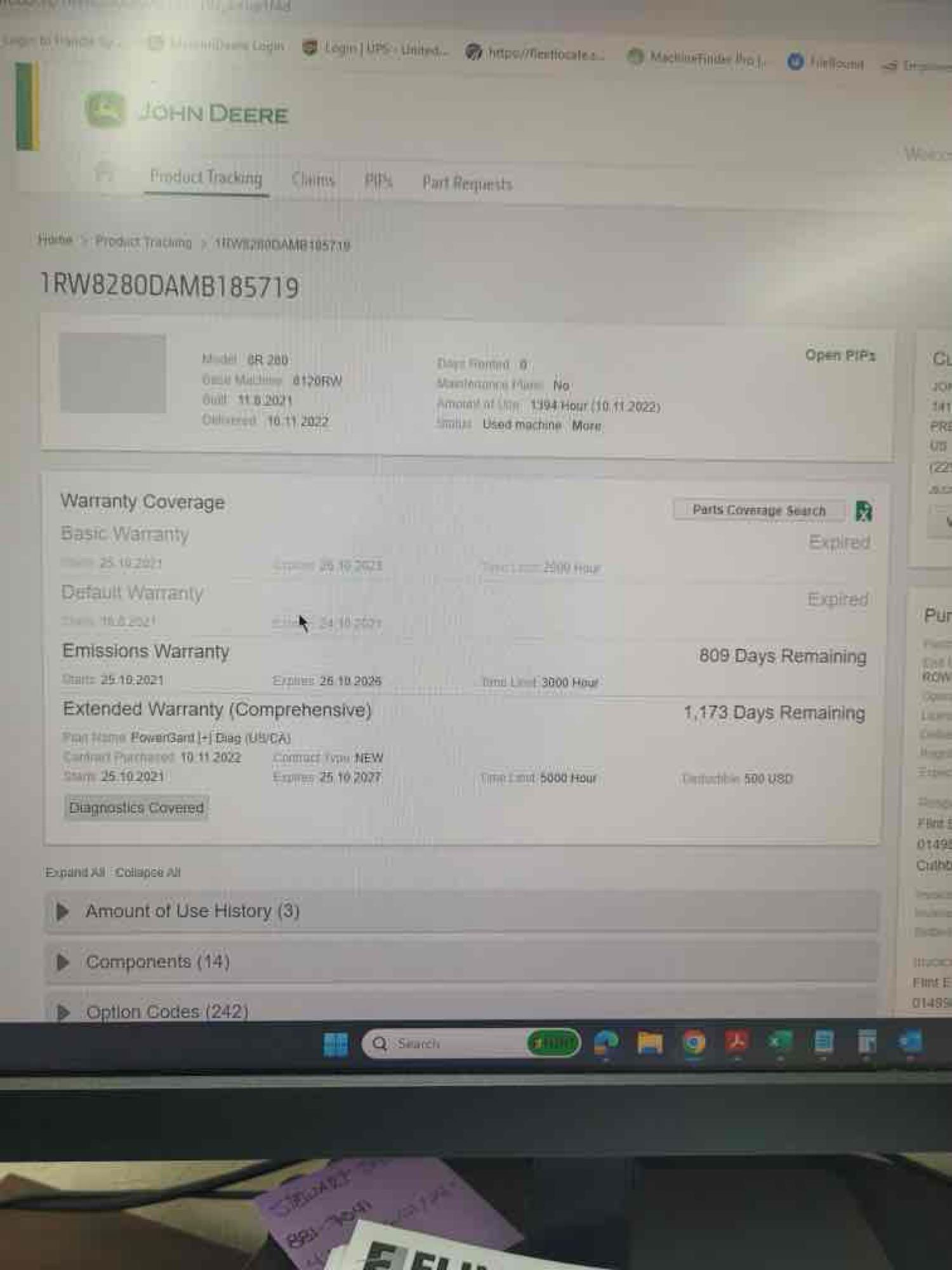2021 John Deere 8R280 MFWD Tractor