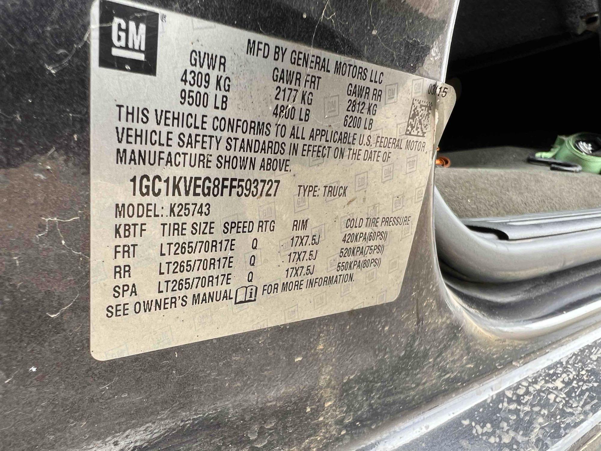 2015 Chevy 2500 HD