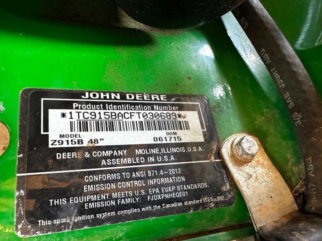 2015 John Deere Z915B Zero-Turn Mower