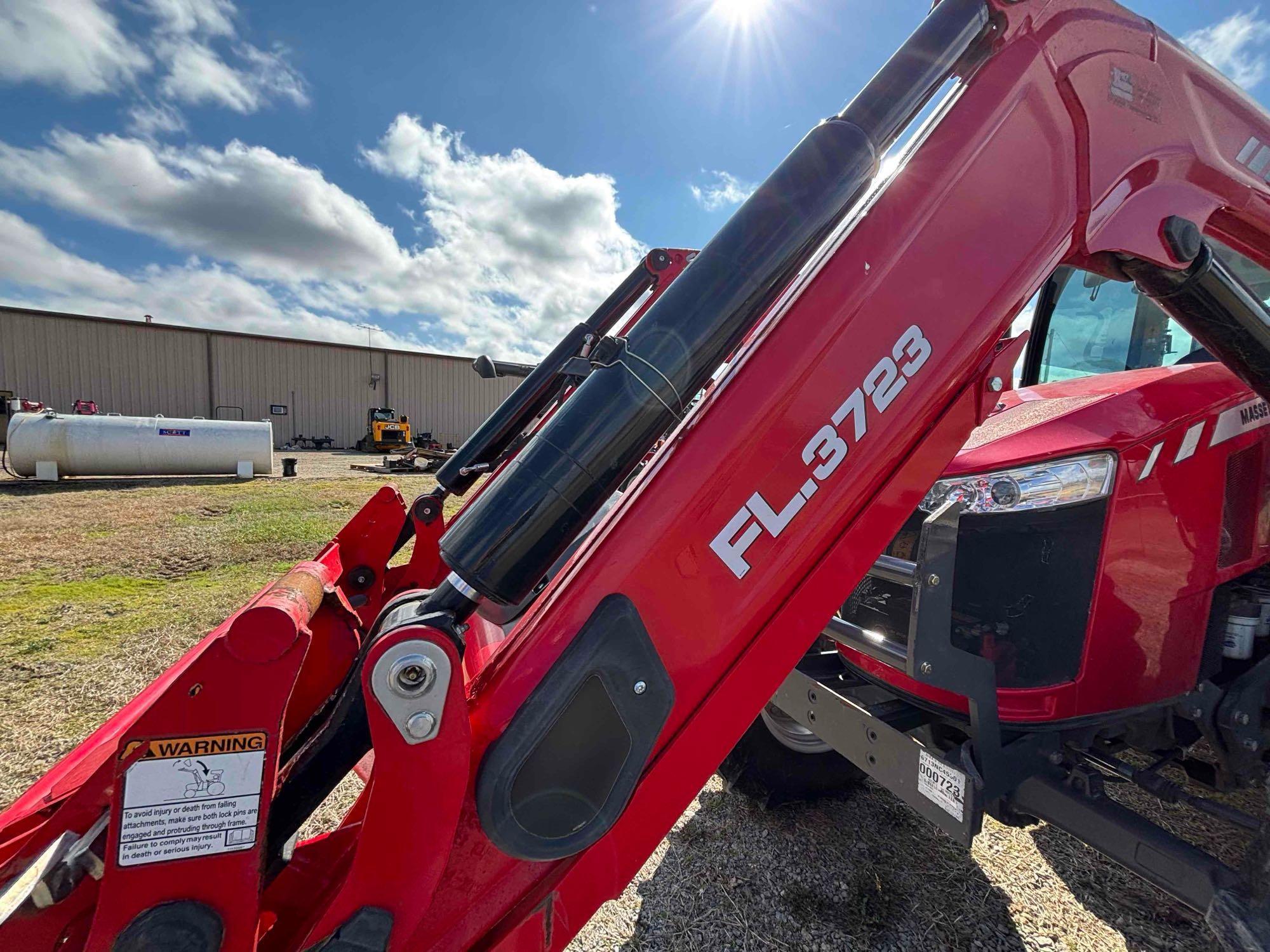 2021 Massey Ferguson 6713 Tractor w/ FL3723 Loader  125HP, Only 1,193 Hours