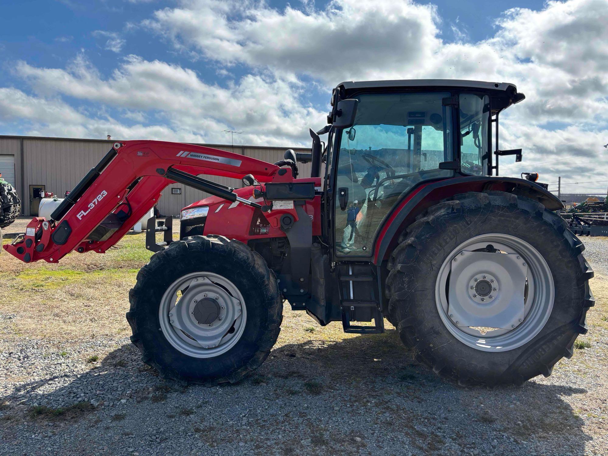 2021 Massey Ferguson 6713 Tractor w/ FL3723 Loader  125HP, Only 1,193 Hours