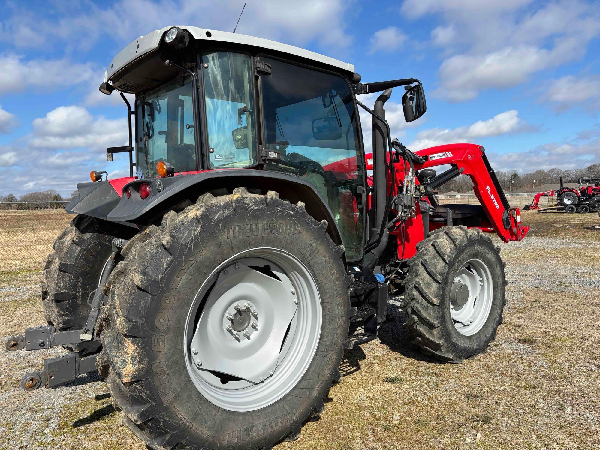 2021 Massey Ferguson 6713 Tractor w/ FL3723 Loader  125HP, Only 1,193 Hours