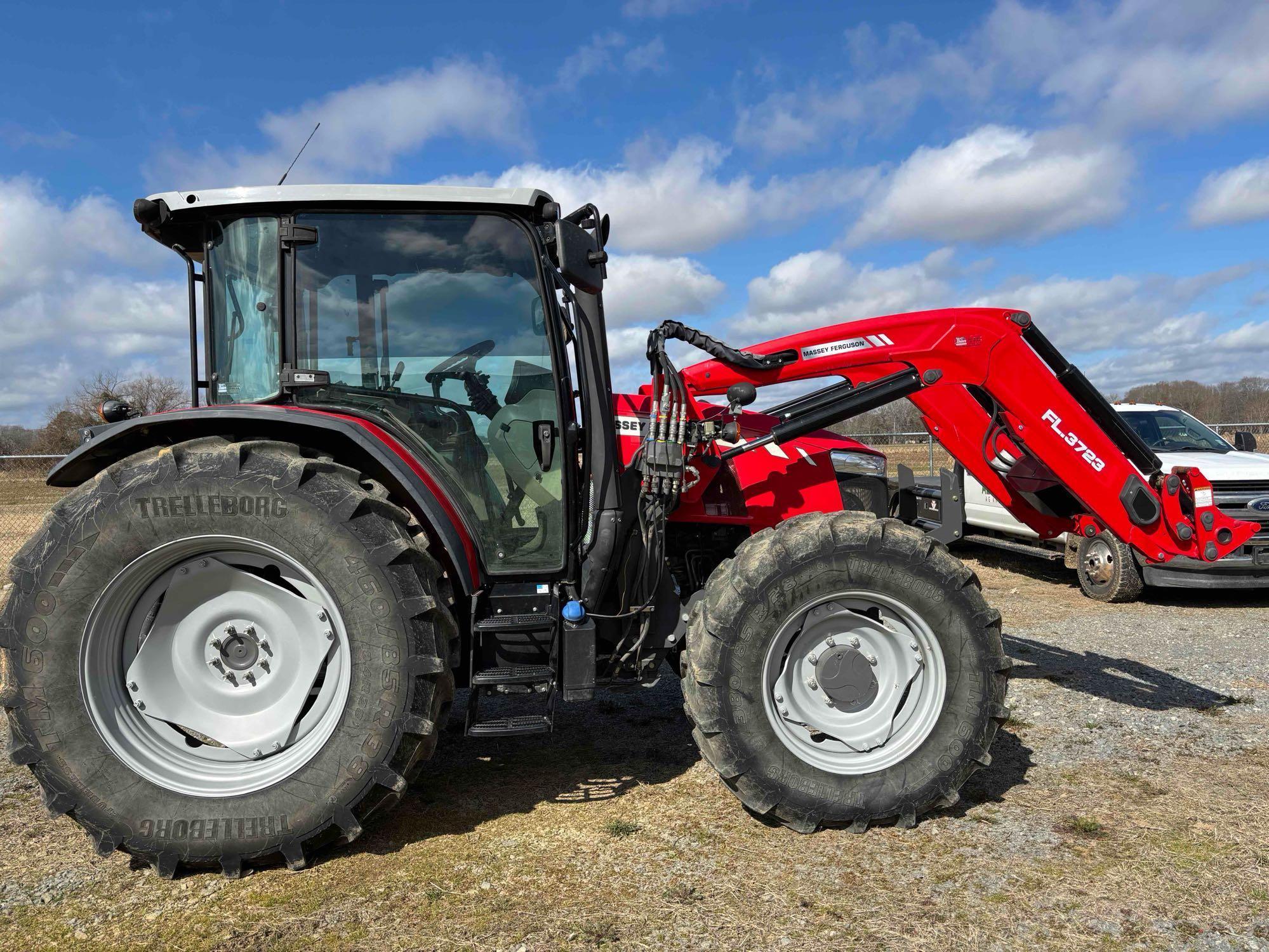 2021 Massey Ferguson 6713 Tractor w/ FL3723 Loader  125HP, Only 1,193 Hours