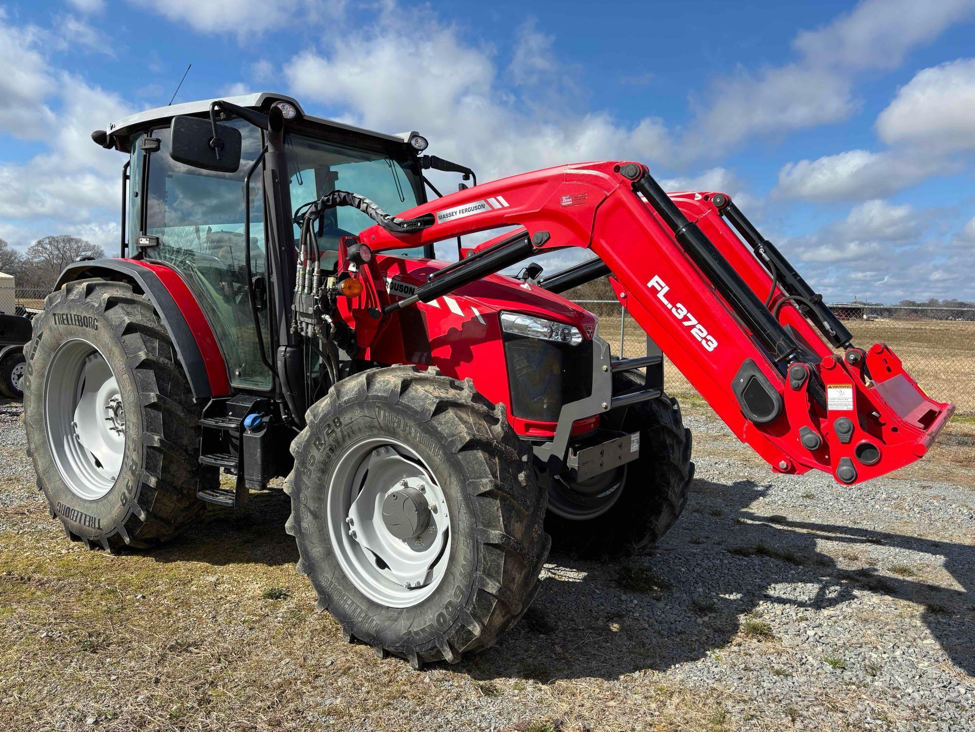 2021 Massey Ferguson 6713 Tractor w/ FL3723 Loader  125HP, Only 1,193 Hours