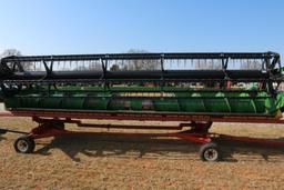 2021 John Deere 622F Flex Header  22 Ft  Trailer Included  Excellent Condition