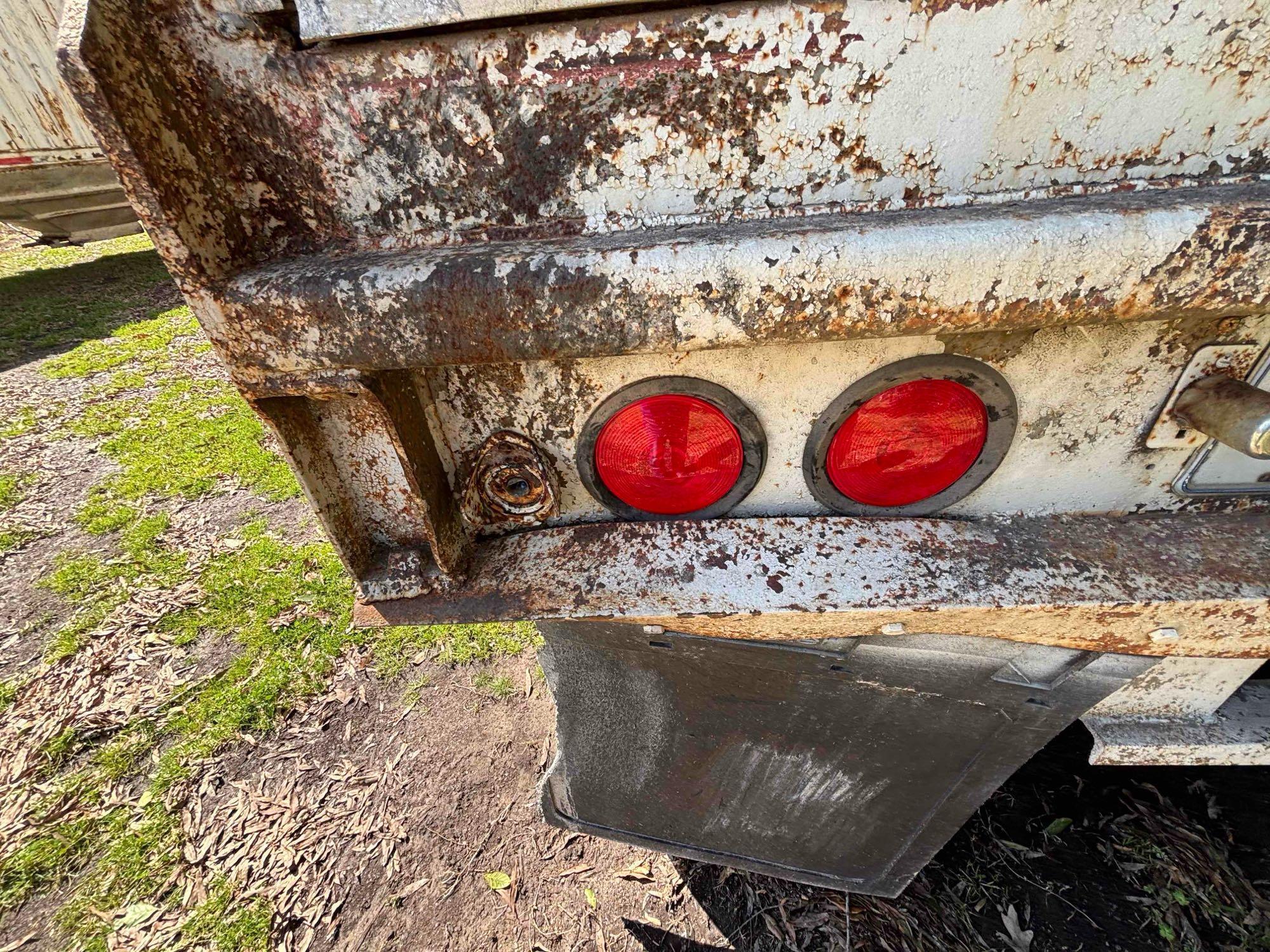 1973 Timpte 40-Foot Hopper Bottom Grain Trailer - Leaf Spring Suspension and Well-Maintained Tarp