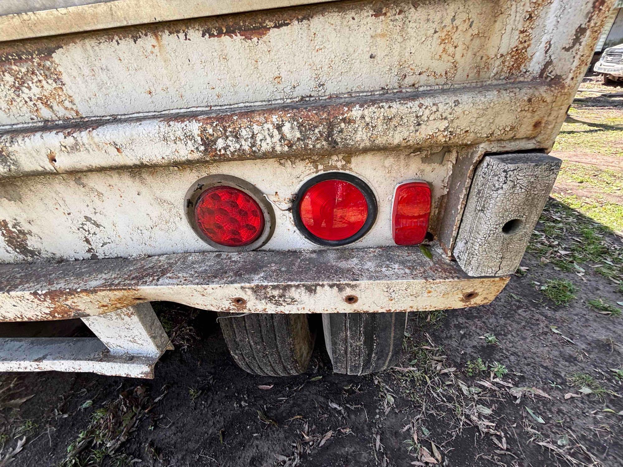 1973 Timpte 40-Foot Hopper Bottom Grain Trailer - Leaf Spring Suspension and Well-Maintained Tarp