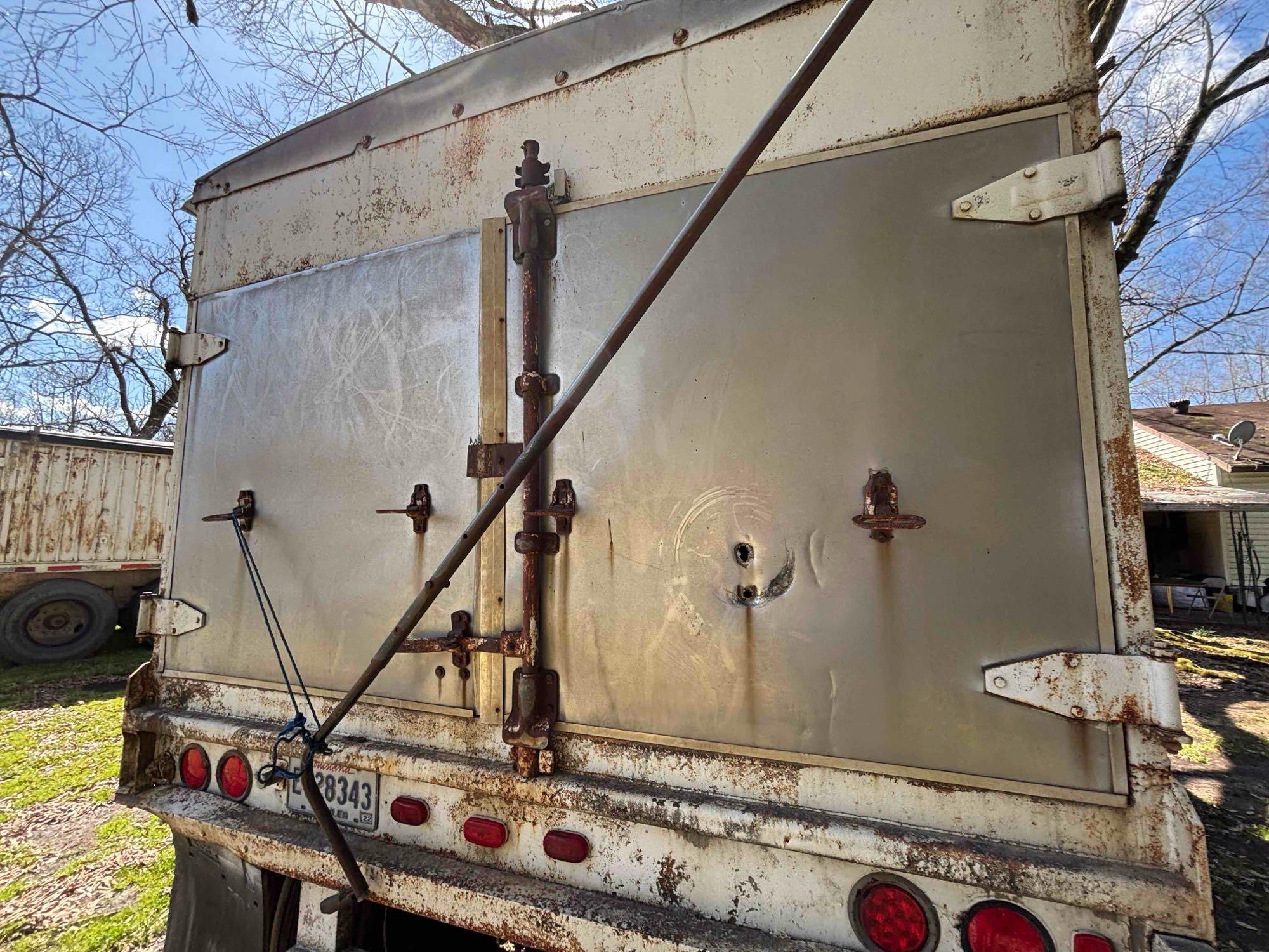 1973 Timpte 40-Foot Hopper Bottom Grain Trailer - Leaf Spring Suspension and Well-Maintained Tarp