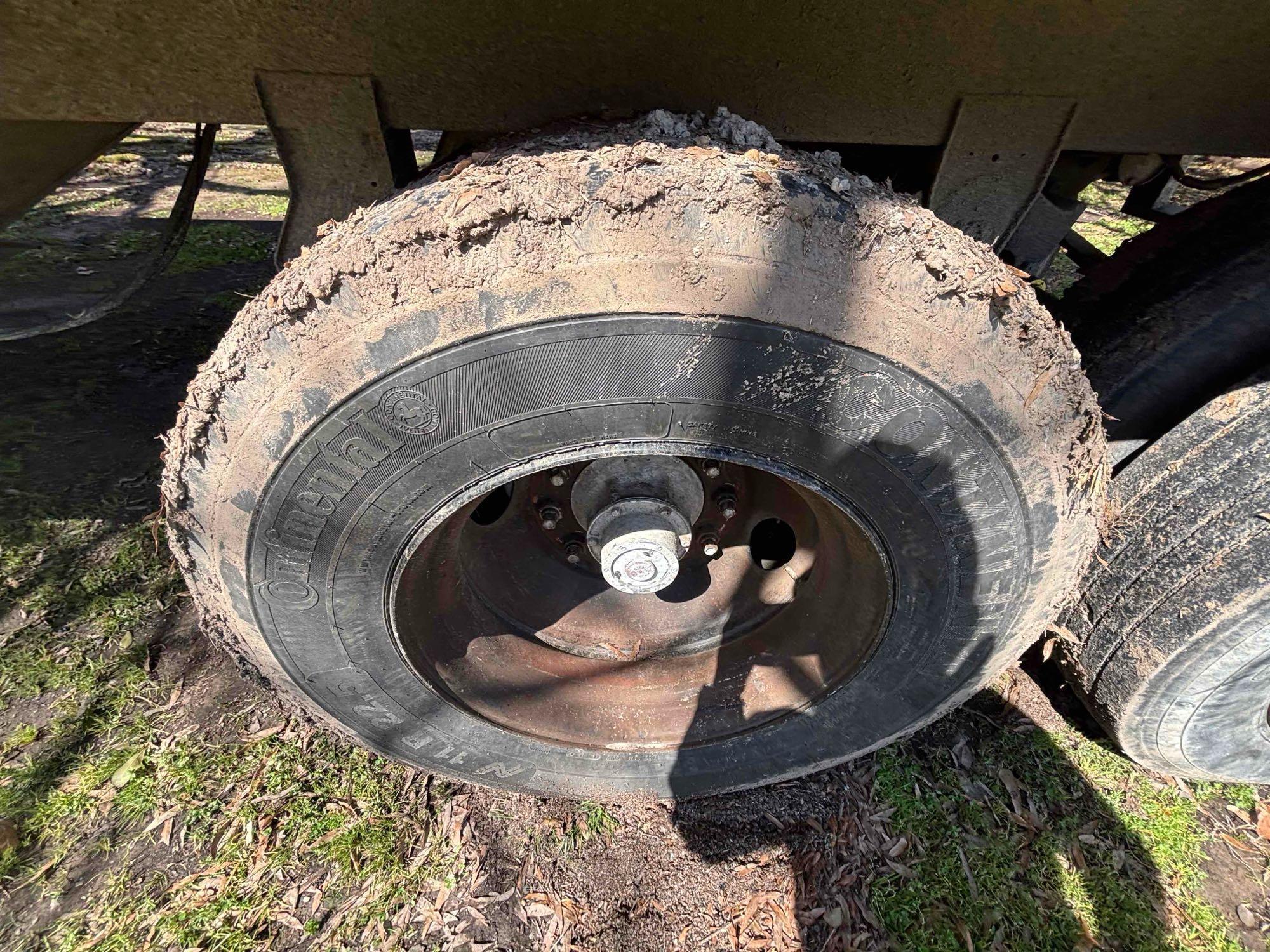 1973 Timpte 40-Foot Hopper Bottom Grain Trailer - Leaf Spring Suspension and Well-Maintained Tarp