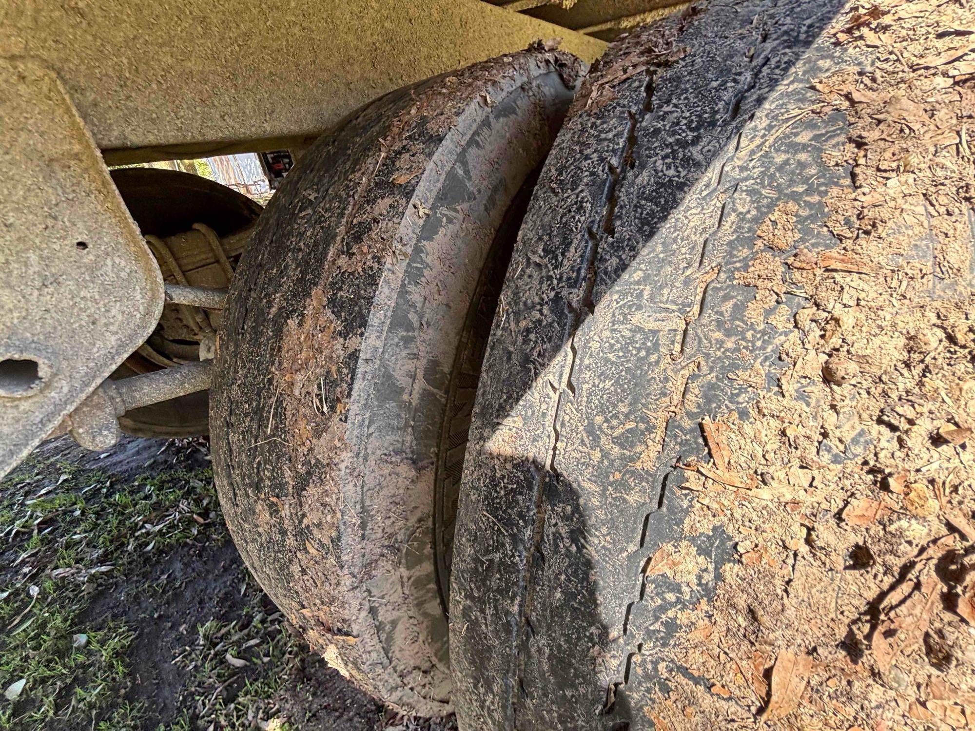 1973 Timpte 40-Foot Hopper Bottom Grain Trailer - Leaf Spring Suspension and Well-Maintained Tarp