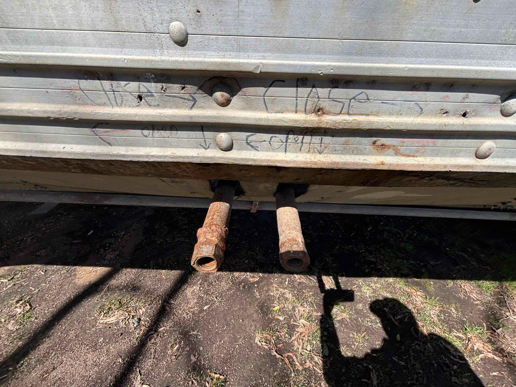 1973 Timpte 40-Foot Hopper Bottom Grain Trailer - Leaf Spring Suspension and Well-Maintained Tarp