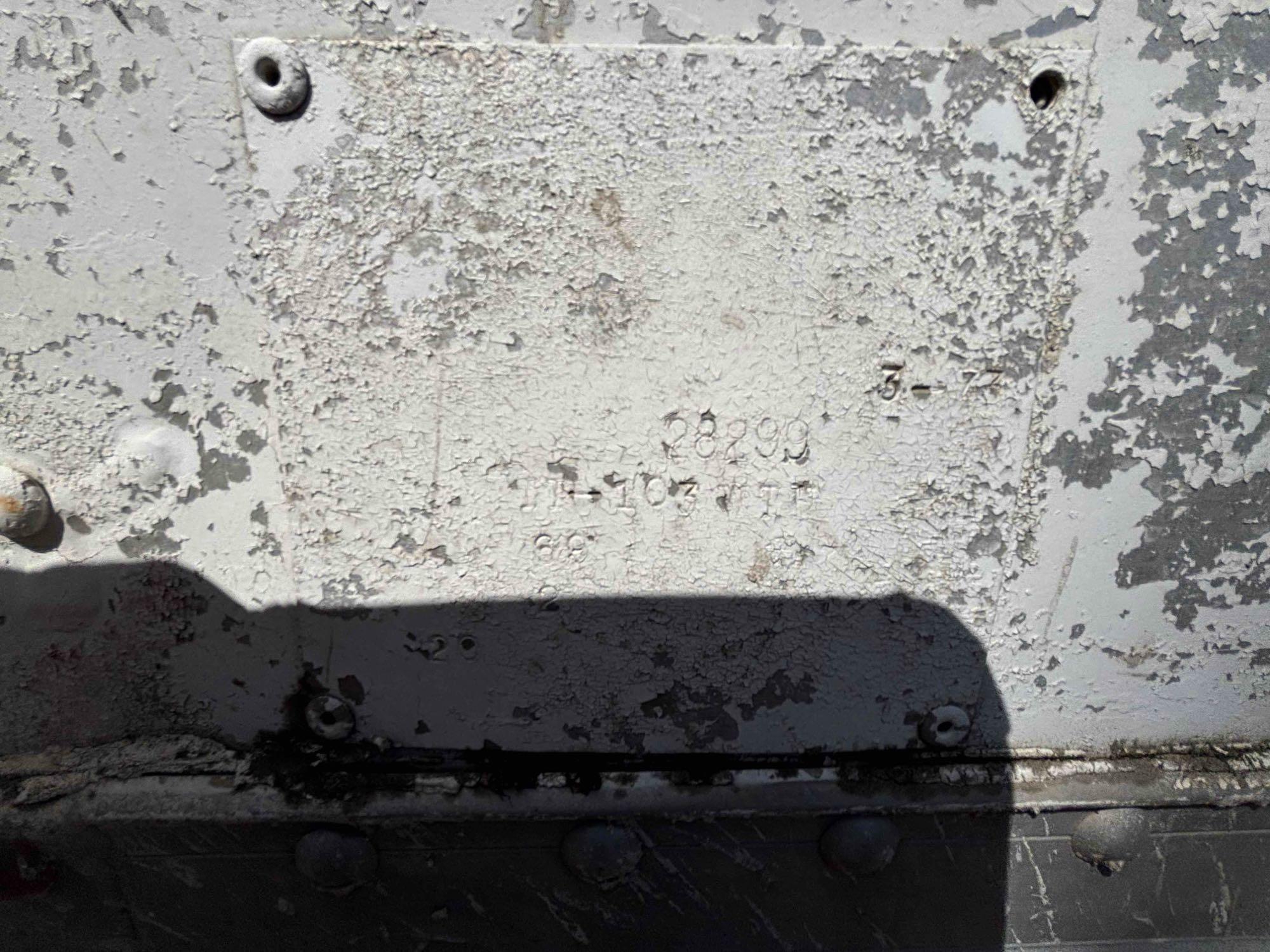 1973 Timpte 40-Foot Hopper Bottom Grain Trailer - Leaf Spring Suspension and Well-Maintained Tarp
