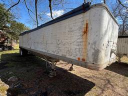 1973 Timpte 40-Foot Hopper Bottom Grain Trailer - Leaf Spring Suspension and Well-Maintained Tarp