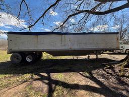 1973 Timpte 40-Foot Hopper Bottom Grain Trailer - Leaf Spring Suspension and Well-Maintained Tarp