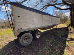 1973 Timpte 40-Foot Hopper Bottom Grain Trailer - Leaf Spring Suspension and Well-Maintained Tarp